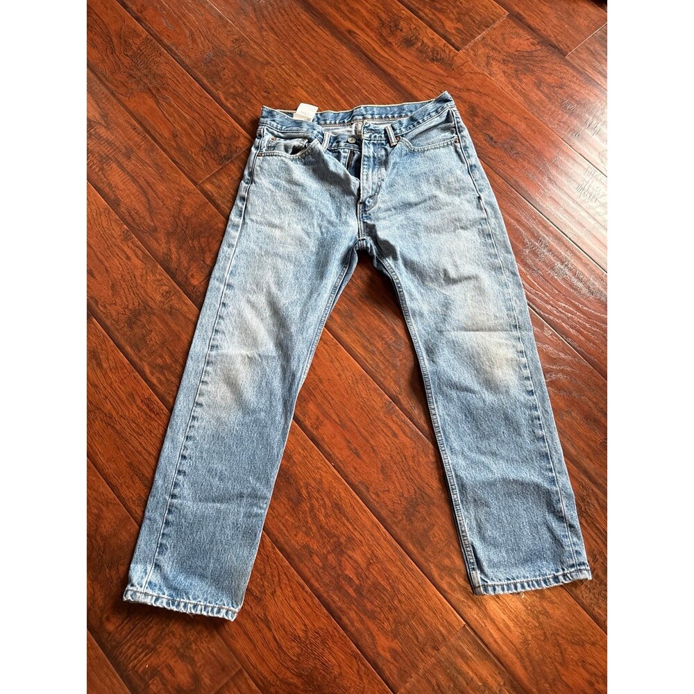 Levi’s 505 Men’s Jeans 33x30 Light Wash Straight Leg Classic Fit Red Tab Denim